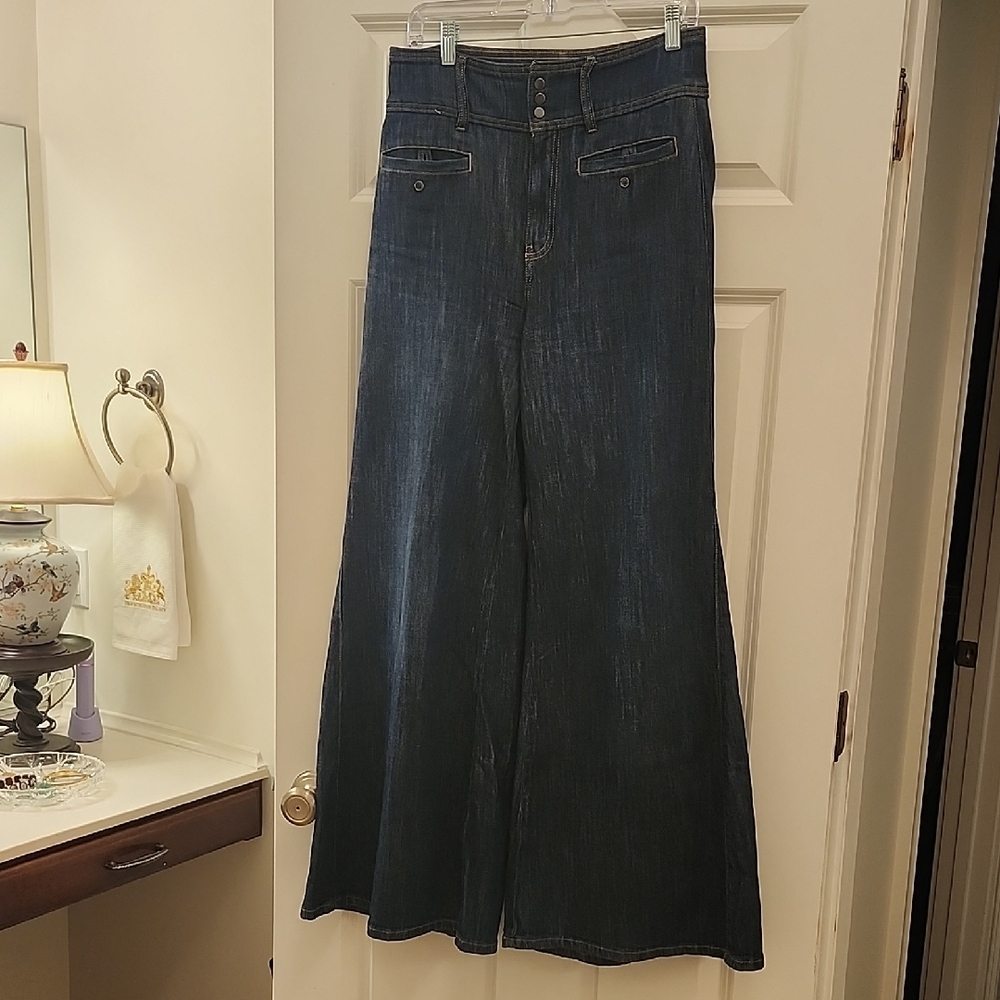 Pilcro Dark Indigo Palazzo Jeans